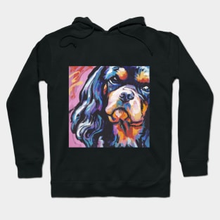 cavalier king charles spaniel Dog Bright colorful pop dog art Hoodie